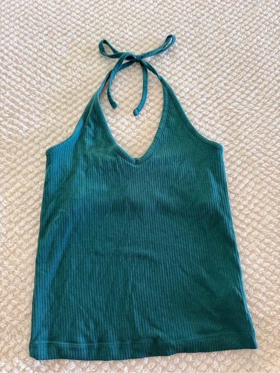 Old Navy Tops - Old Navy Teal Ribbed Halter Tank Top